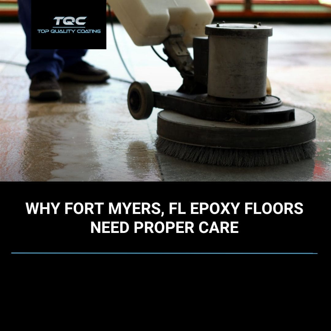 Maintaining a high-gloss epoxy floor in a Fort Myers home