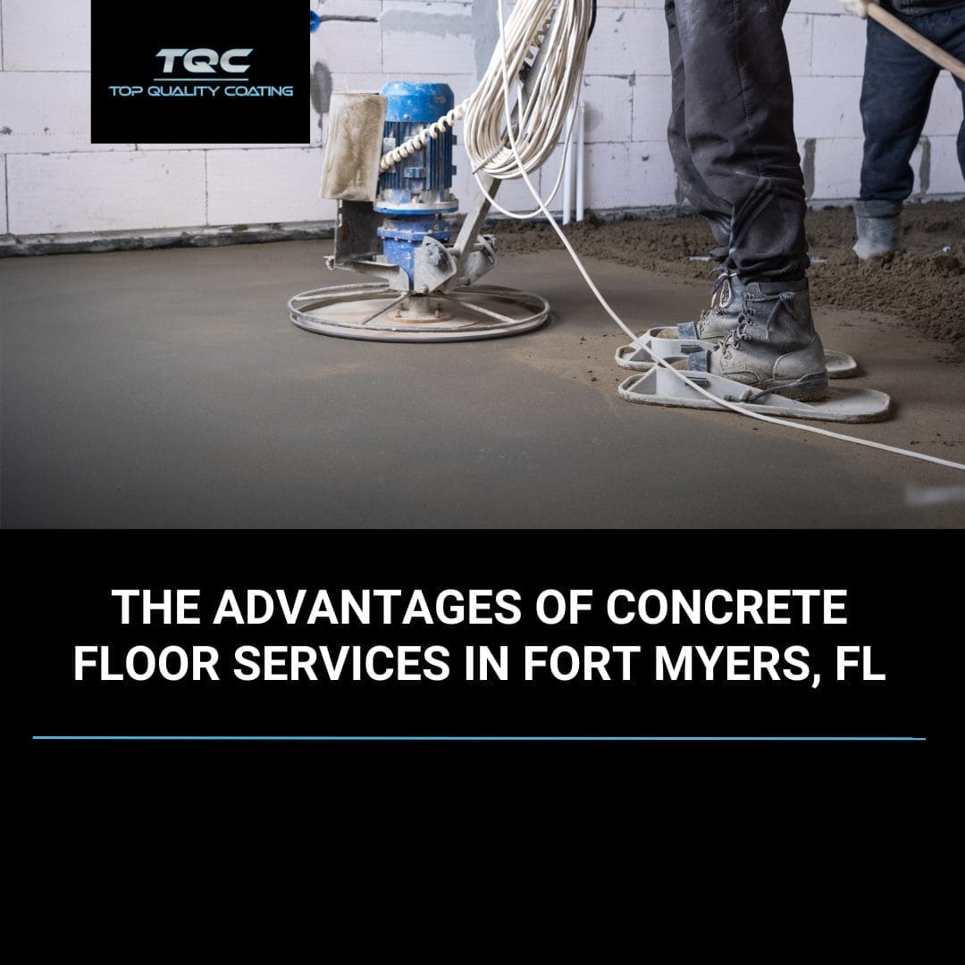 Professional concrete floor services in Fort Myers, FL home interior with epoxy finish