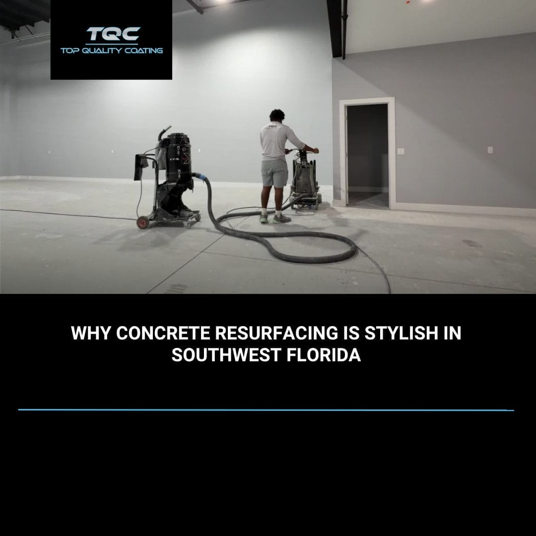 Concrete resurfacing in Naples FL by Top Quality Coating