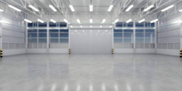 Double Broadcast Quartz Epoxy Flooring installation in a Naples, FL commercial facility – showcasing the textured, slip-resistant surface and custom quartz color blend.